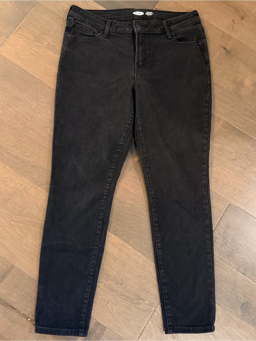 Old Navy Black Women's Skinny Jeans - Mid-Rise Rockstar